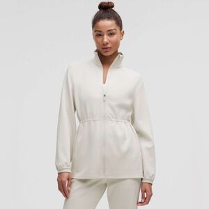 Lululemon Softstreme Cinch-Waist Full-Zip Jacket Bone
